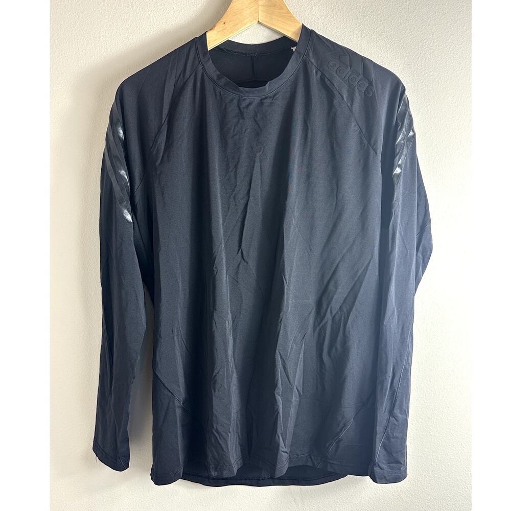 Adidas Men's Compression Black Alphaskin Tech 3-Stripes‎ Shirt Size XL